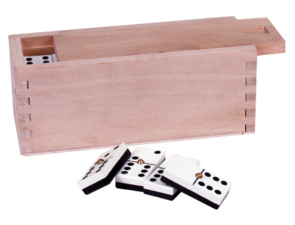 DOMINO SENIOR CAJA MADERA TAMA O DE LA FICHA 22X44MM