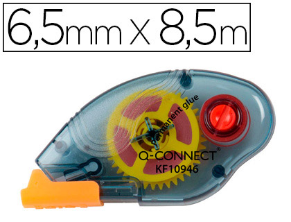 PEGAMENTO Q-CONNECT ROLLER COMPACT PERMANENTE 6,5 MM DE ANCHO X 8,5 MT UNIDAD