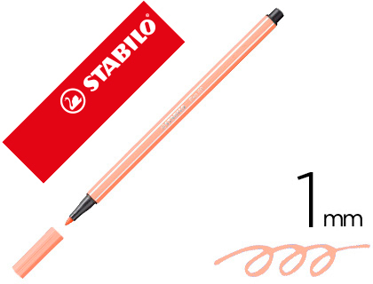 ROTULADOR STABILO ACUARELABLE PEN 68 CARNE CLARO PUNTA GRUESA 1MM