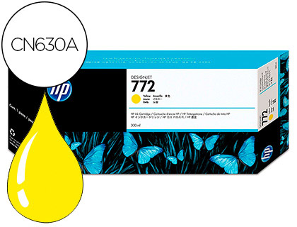 INK-JET HP N.772 DESIGNJET Z5200 / Z5400 AMARILLO 300 ML