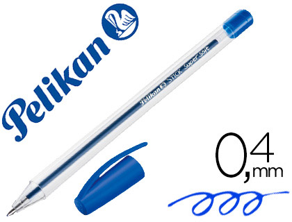 BOLIGRAFO PELIKAN STICK SUPER SOFT AZUL