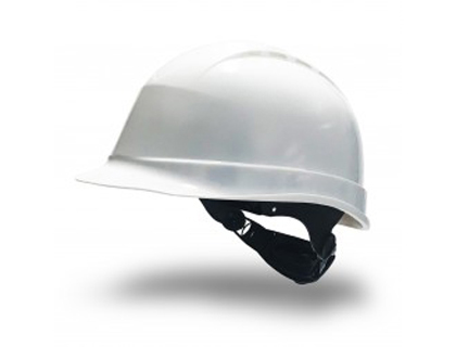 CASCO FARU DE PROTECCION POLIETILENO CON RULETA Y ATALAJE 6 PUNTOS VENTILADO COLOR BLANCO