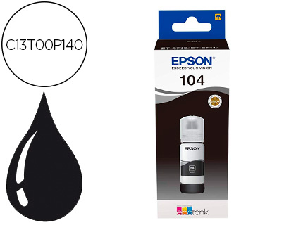 TINTA EPSON ECOTANK 104 ET-2710 / 2711 / 2712 / 2720 / 2726 / 4700 NEGRO 4500 PAGINAS