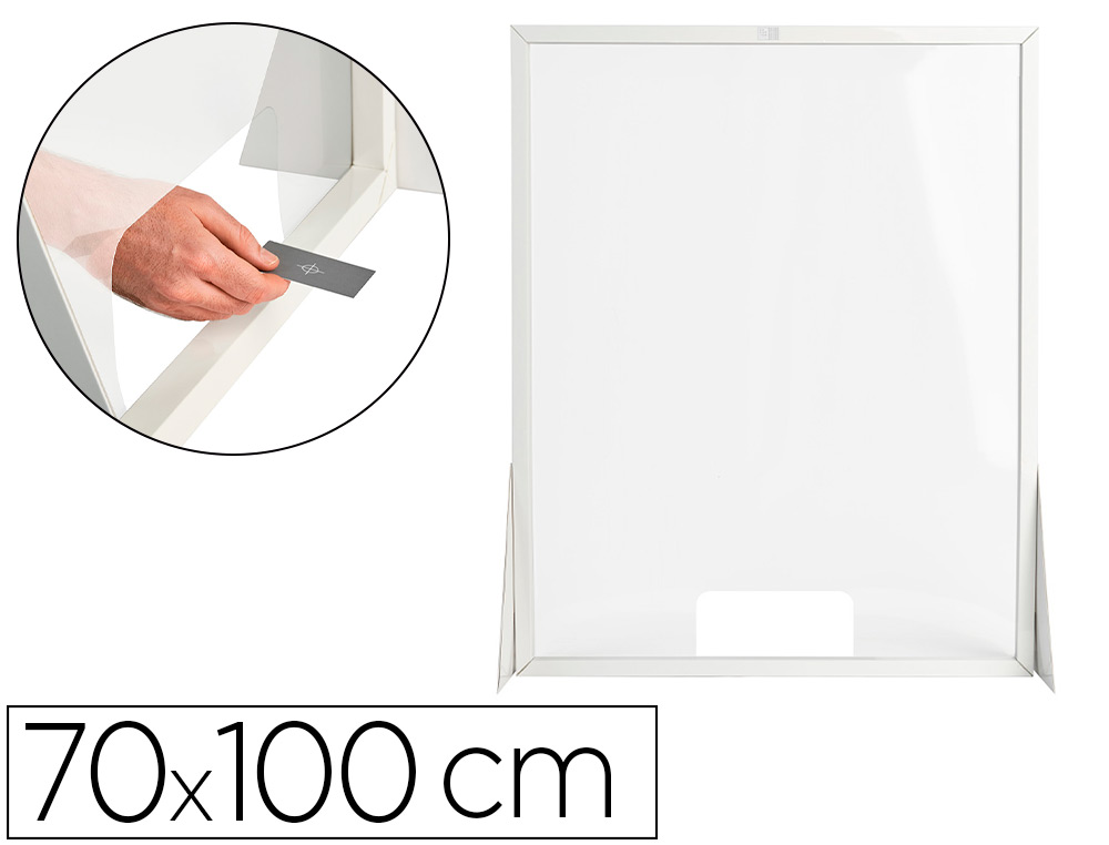 PANTALLA DE PROTECCION Q-CONNECT CARTON FORMATO VERTICAL 70X100 CM