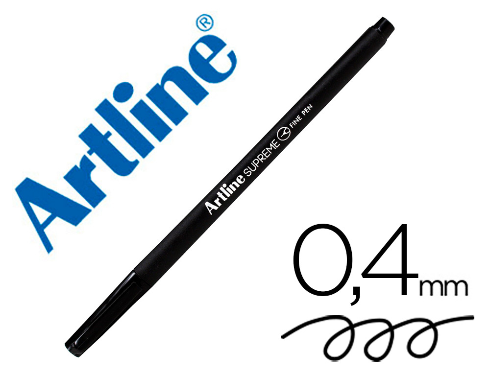 ROTULADOR ARTLINE SUPREME EPFS200 FINE LINER PUNTA DE FIBRA NEGRO 0,4 MM