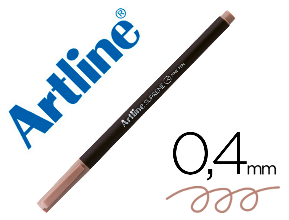 ROTULADOR ARTLINE SUPREME EPFS200 FINE LINER PUNTA DE FIBRA MARRON CLARO 0,4 MM