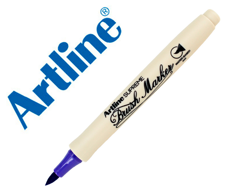 ROTULADOR ARTLINE SUPREME BRUSH EPFS PINTURA BASE DE AGUA PUNTA TIPO PINCEL TRAZO FINO PURPURA