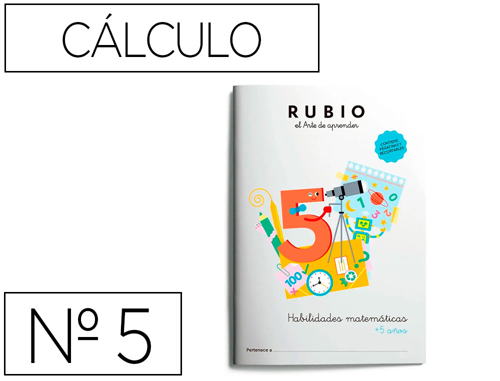 CUADERNO RUBIO HABILIDADES MATEMATICAS + 5 AOS