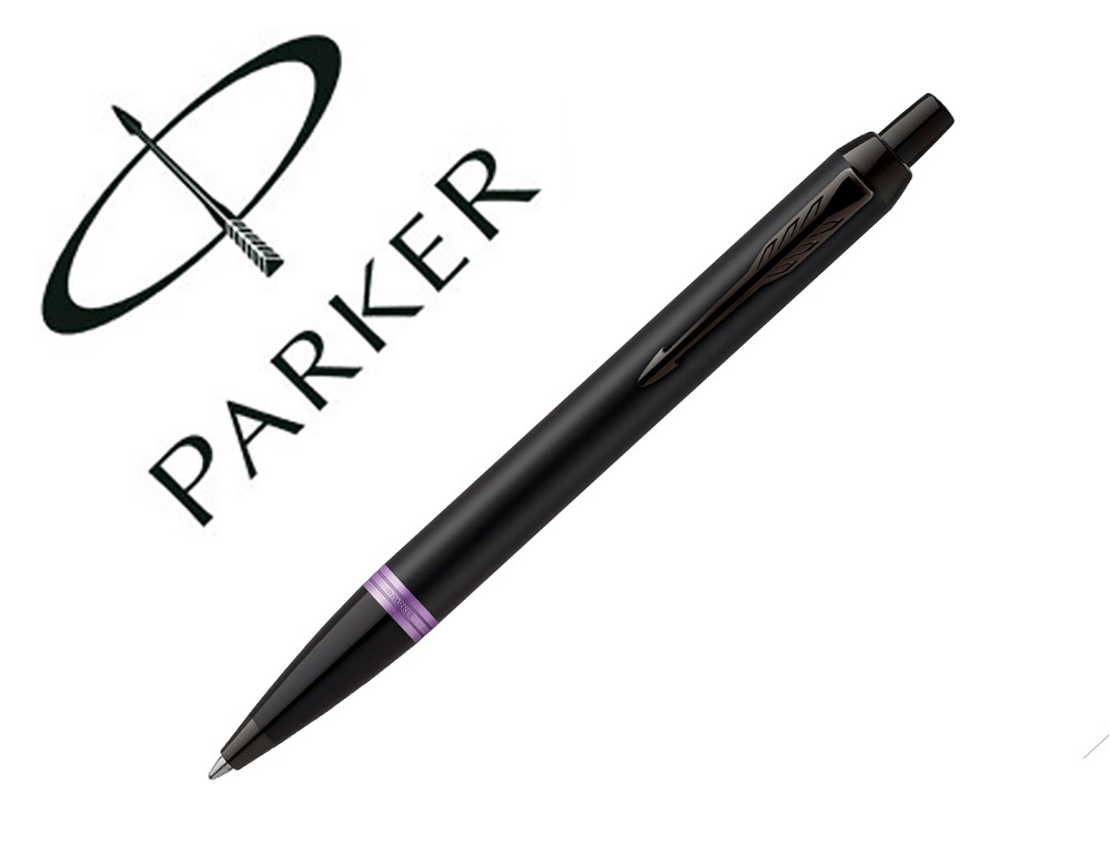 BOLIGRAFO PARKER IM PROFESSIONALS VIBRANT PURPLE RING EN ESTUCHE DE REGALO