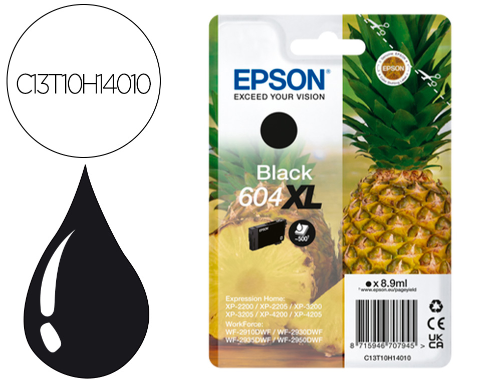 INK-JET EPSON 604XL EXPRESSION HOME XP-2200 / 2205 / 3200 / 3205 / 4200 / 4205 / WF-2910 SERIES COLOR