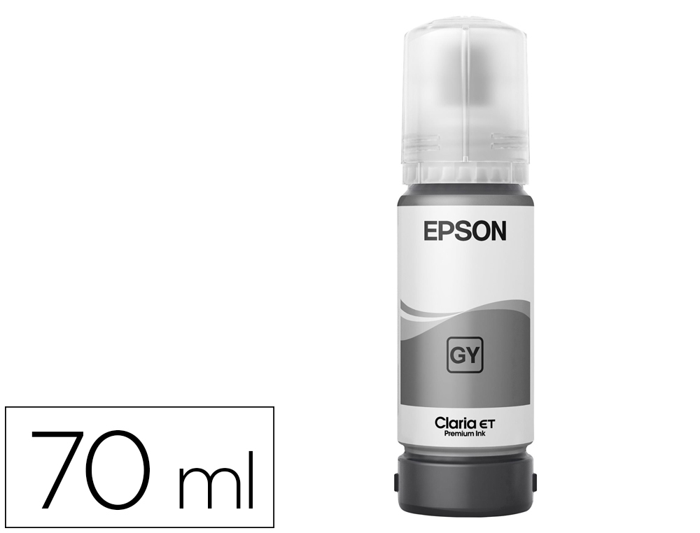 TINTA EPSON T114 ECO TANK ET-8500 / 8550 GRIS BOTELLA 70 ML