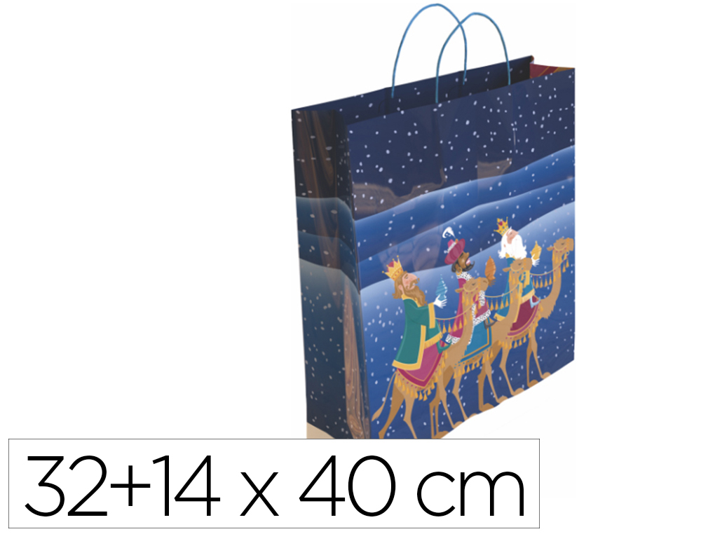 BOLSA PARA REGALO BASIKA NV2303 L 32+14X40 CM