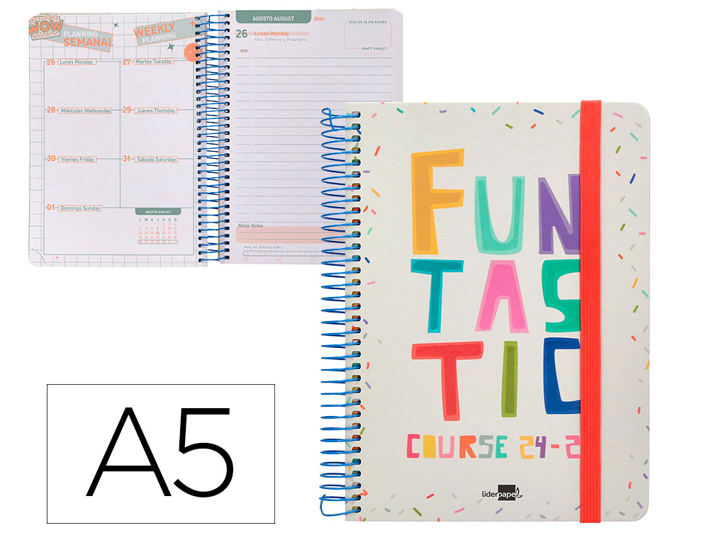 AGENDA ESCOLAR LIDERPAPEL AO 24 - 25 ESCOLAR FANTASIA FUNTASTIC DA PGINA A5