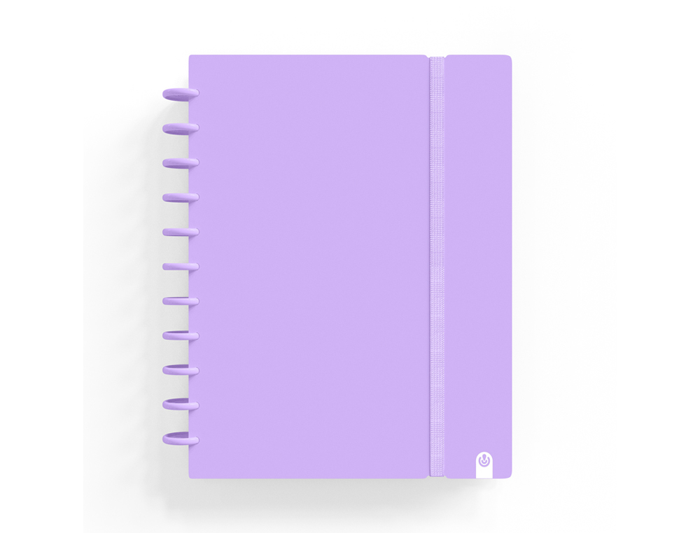 CUADERNO CARCHIVO INGENIOX FOAM A4 80H CUADRICULA MALVA PASTEL