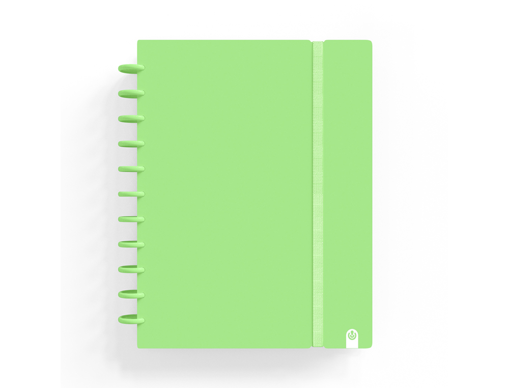 CUADERNO CARCHIVO INGENIOX FOAM A4 80H CUADRICULA VERDE PASTEL