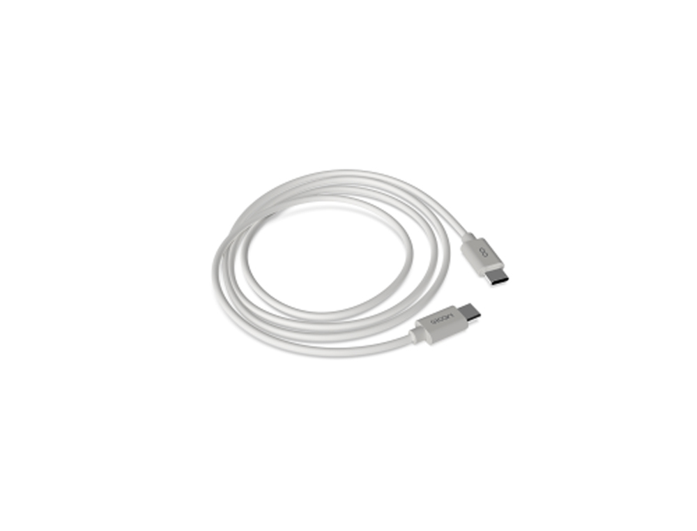 CABLE GROOVY USB-C A TIPO C LONGITUD 1 MT COLOR BLANCO