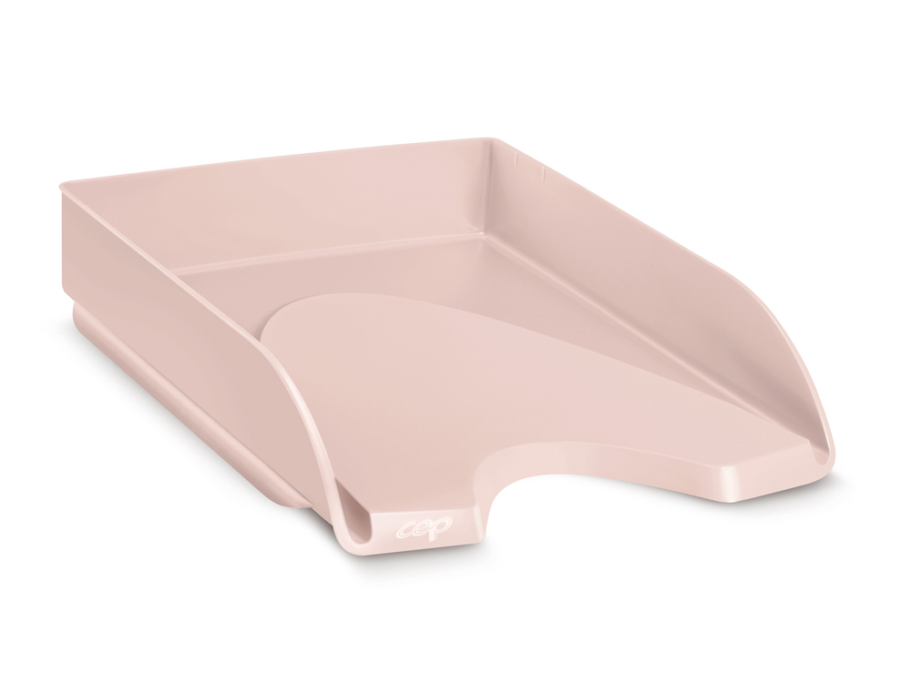 BANDEJA SOBREMESA CEP MINERAL PLASTICO COLOR ROSA 350X260X65 MM