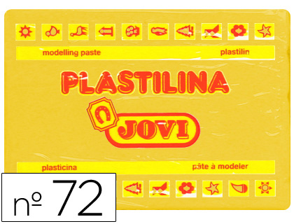 PLASTILINA JOVI 72 AMARILLO OSCURO UNIDAD TAMAO GRANDE