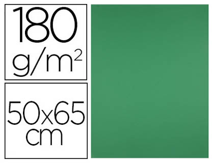 CARTULINA LIDERPAPEL 50X65 CM VERDE NAVIDAD 180 GR UNIDAD