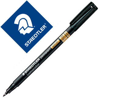 ROTULADOR STAEDTLER LUMOCOLOR RETROPROYECCION PUNTA DE FIBRA PERMANENTE SPECIAL 319-9 NEGRO PUNTA FINA