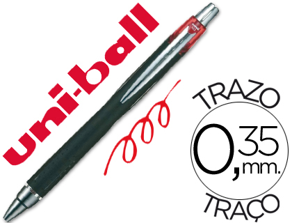 BOLIGRAFO UNI-BALL JETSTREAM SXN-210 RETRACTIL TINTA HIBRIDA COLOR ROJO