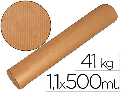 PAPEL KRAFT MARRON BOBINA 1,10 MT X 500 MT ESPECIAL PARA EMBALAJE