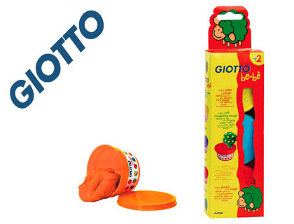 PASTA PARA MODELAR GIOTTO BEBE PACK 3 COLORES SURTIDOS DERMATOLOGICAMENTE TESTADA