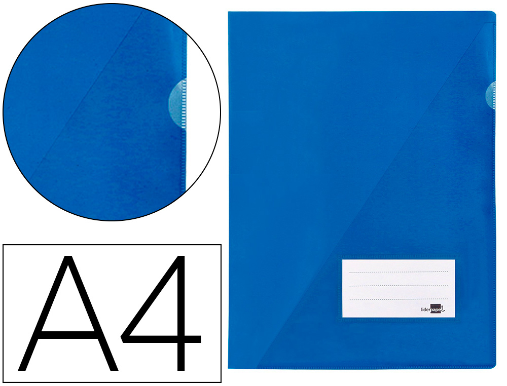 CARPETA LIDERPAPEL DOSSIER A4 UERO AZUL