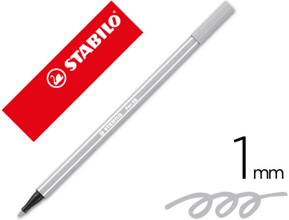 ROTULADOR STABILO ACUARELABLE PEN 68 GRIS AZULADO PALIDO PUNTA GRUESA 1MM