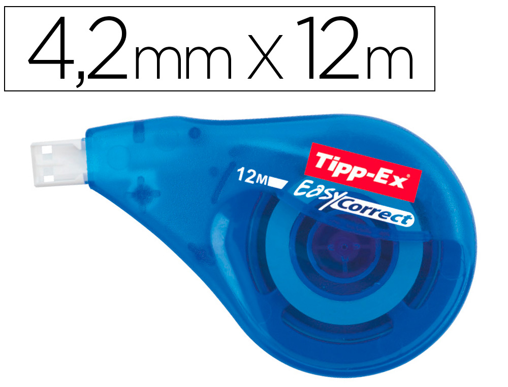 CORRECTOR TIPP-EX EASY LATERAL 4,2 MM X 12 MT