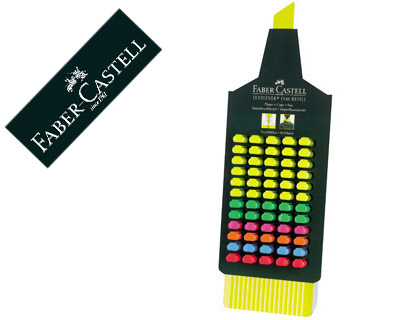 ROTULADOR FABER FLUORESCENTE 48 EXPOSITOR 60 UNIDADES COLORES SURTIDOS