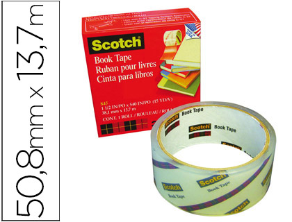 CINTA ADHESIVA SCOTCH 845 BOOK TAPE 13,7 MT X 50,8 MM