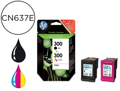 INK-JET HP N.300 NEGRO + TRICOLOR DESKJET PHOTOSMART ENVY PACK 2