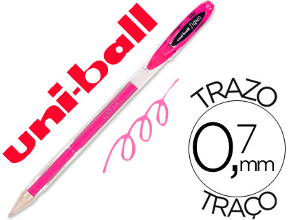 BOLIGRAFO UNI-BALL ROLLER UM-120 SIGNO 0,7 MM TINTA GEL COLOR ROSA