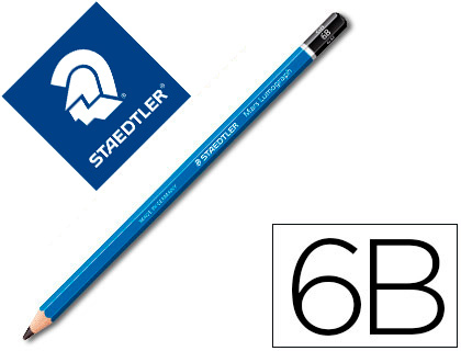 LAPICES DE GRAFITO STAEDTLER MARS LUMOGRAPH 100 6B UNIDAD