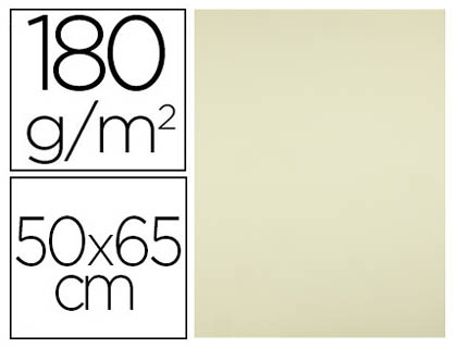 CARTULINA LIDERPAPEL 50X65 CM 180G/M2 AMARILLO PAQUETE DE 25 HOJAS