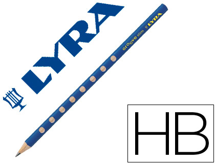 LAPICES DE GRAFITO LYRA GROOVE SLIM MINA HB