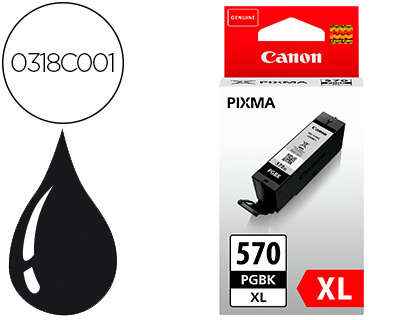 INK-JET CANON PGI-570XL PIXMA MG5750 / 6850 / 7750 NEGRO 500 PAG