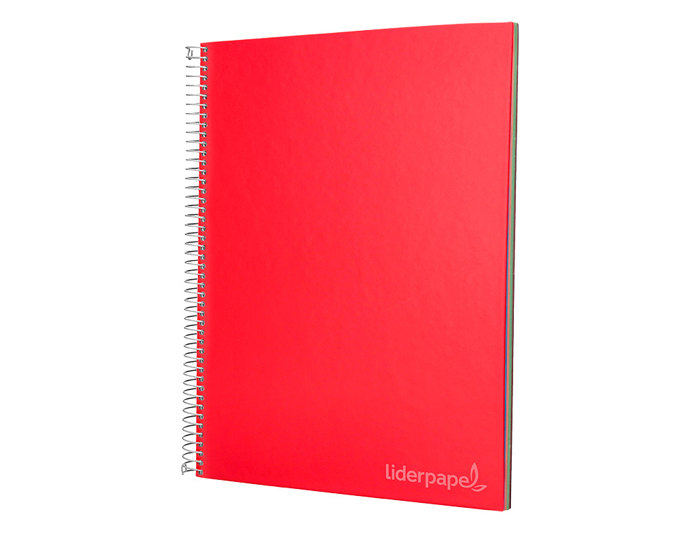 CUADERNO ESPIRAL LIDERPAPEL A4 MICRO JOLLY TAPA FORRADA 140H 75 GR HORIZONTAL 5 BANDAS4 TALADROS COLORES SURTIDOS