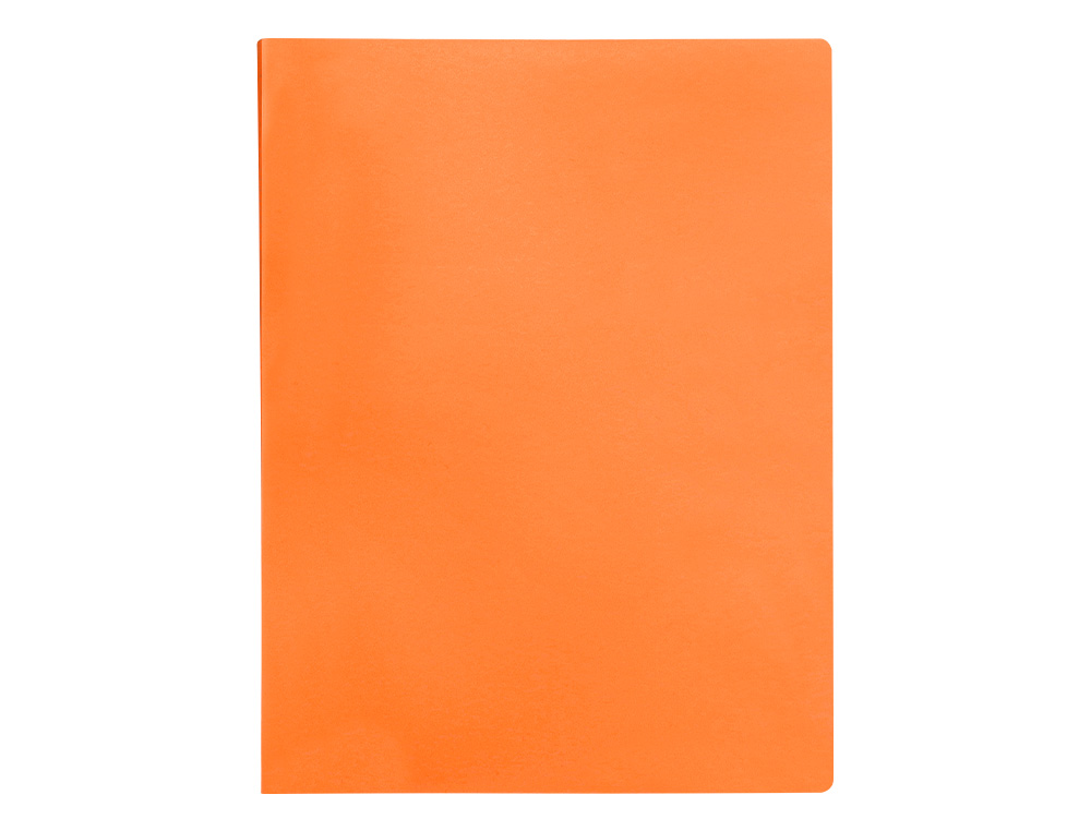 CARPETA LIDERPAPEL ESCAPARATE 10 FUNDAS POLIPROPILENO DIN A4 NARANJA FLUOR OPACO