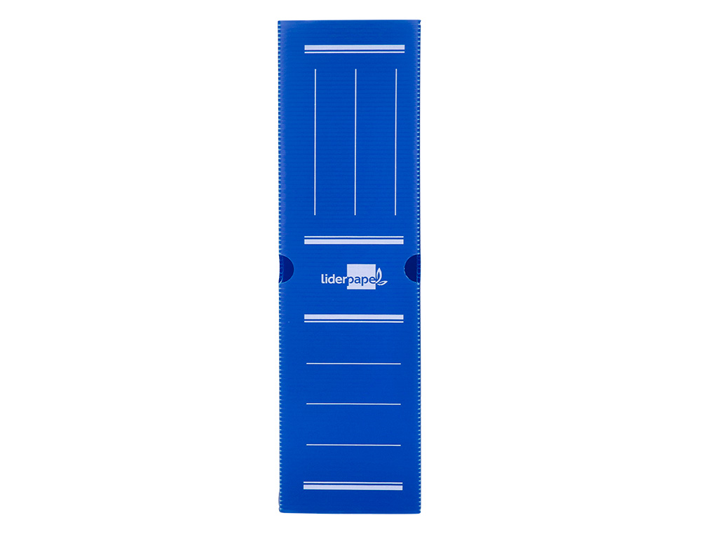 CAJA ARCHIVO DEFINITIVO PLASTICO LIDERPAPEL AZUL 387X275X105 MM