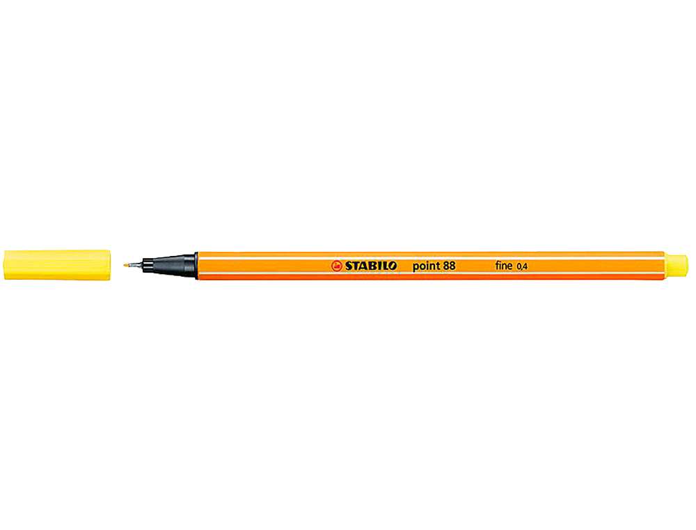 ROTULADOR STABILO PUNTA DE FIB RA POINT 88 AMARILLO LIMON PUNTA FINA 0,4MM