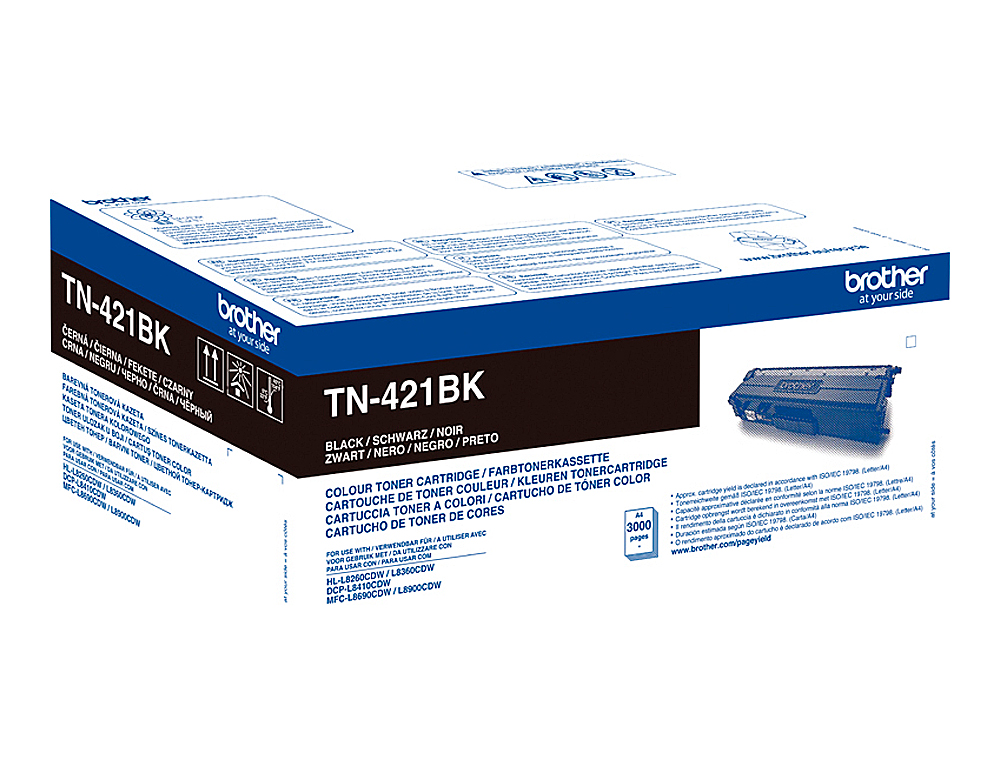 TONER BROTHER TN-421 PARA DCP-L8410 CDN / 8410 CDW / HL-L8260 CDW / MFC-L8360 CDW / 8690 CDW / 8900 CDW NEGRO