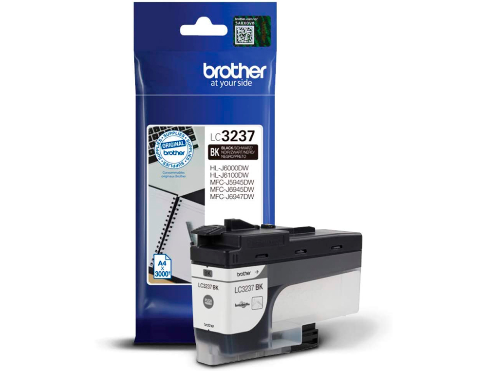 INK-JET BROTHER LC3237 HL-J6000DW / HL-J6100DW / MFC-J5945DW / MFC-J6945DW / MFC-J6947DW 3000 PAG NEGRO