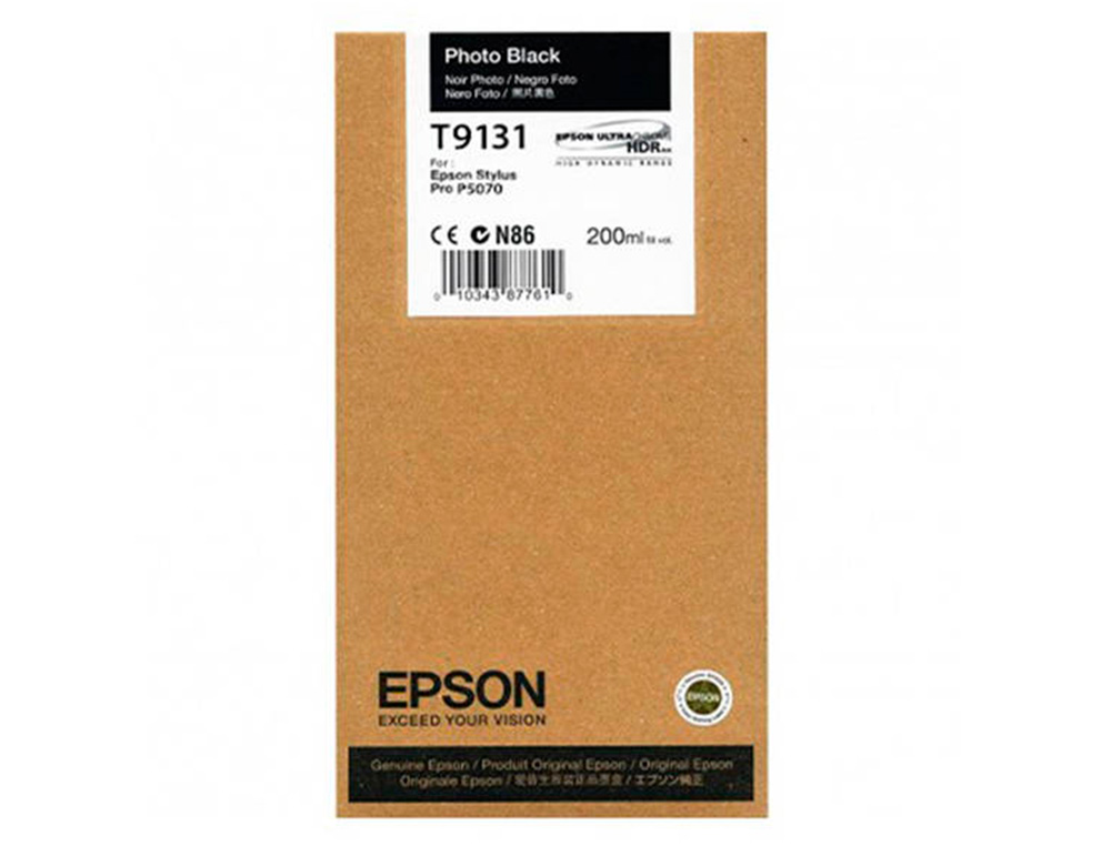 INK-JET EPSON T9131 PHOTO NEGRO INK 200ML