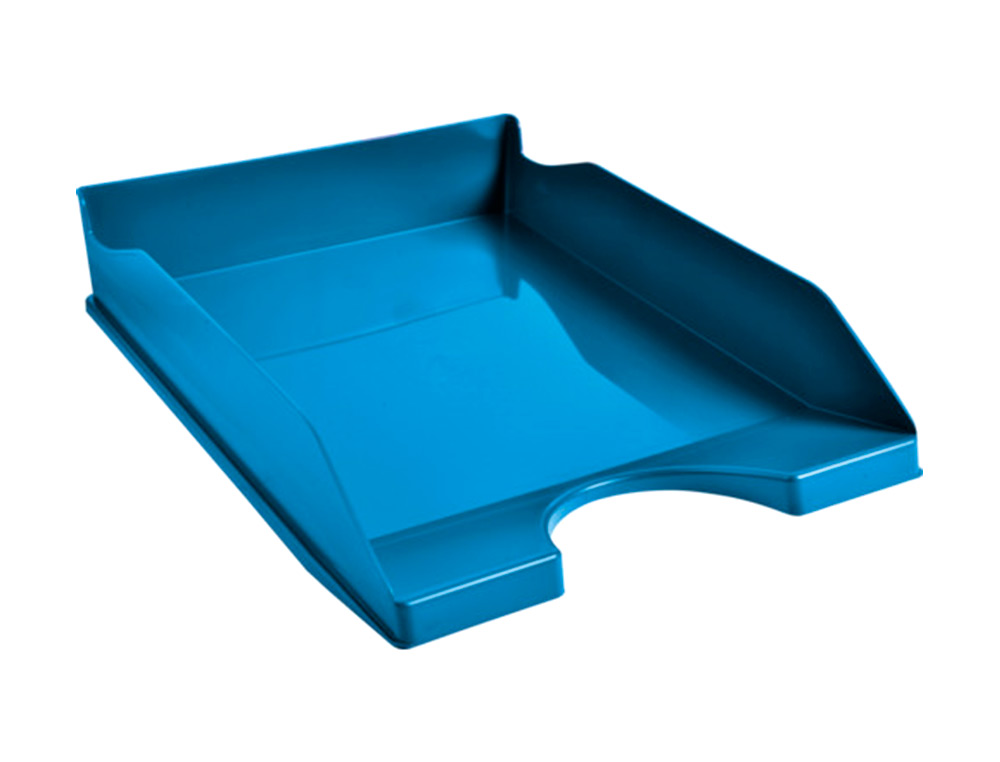 BANDEJA SOBREMESA EXACOMPTA CLEAN SAFE AZUL 345X255X65 MM