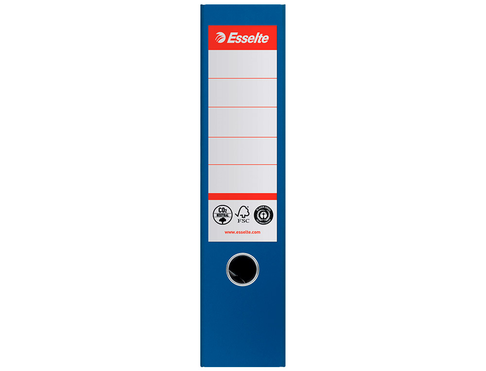 ARCHIVADOR DE PALANCA ESSELTE N 1 CO2 NEUTRAL DIN A4 CARTON FORRADO LOMO 75 MM AZUL VIVIDA