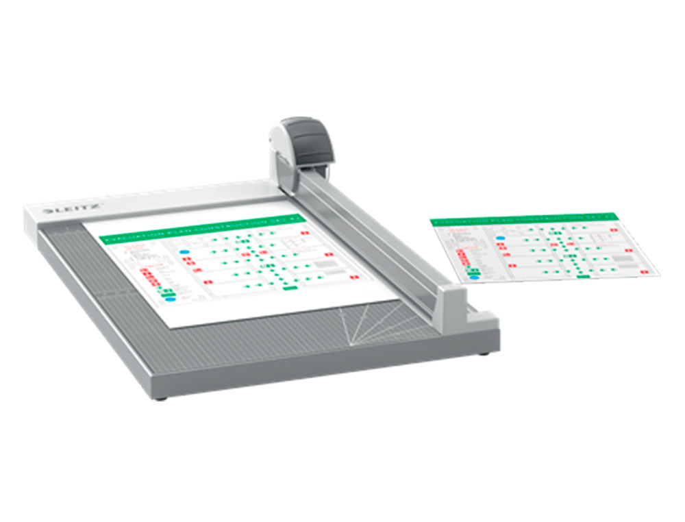 CIZALLA DE RODILLO LEITZ PRECISION OFFICE A4+ BASE MADERA PLASTIFICADA LONGITUD CORTE 381 MM CAPACIDAD DE