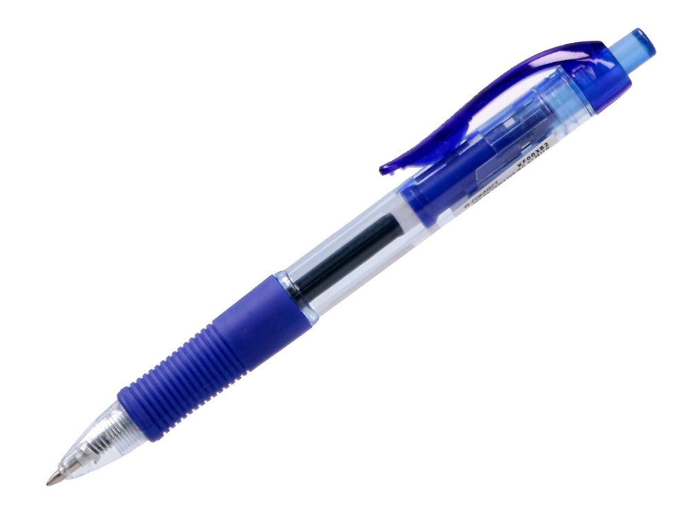 BOLIGRAFO Q-CONNECT SIGMA RETRACTIL CON SUJECION DE CAUCHO TINTA GEL 0,5 MM COLOR AZUL