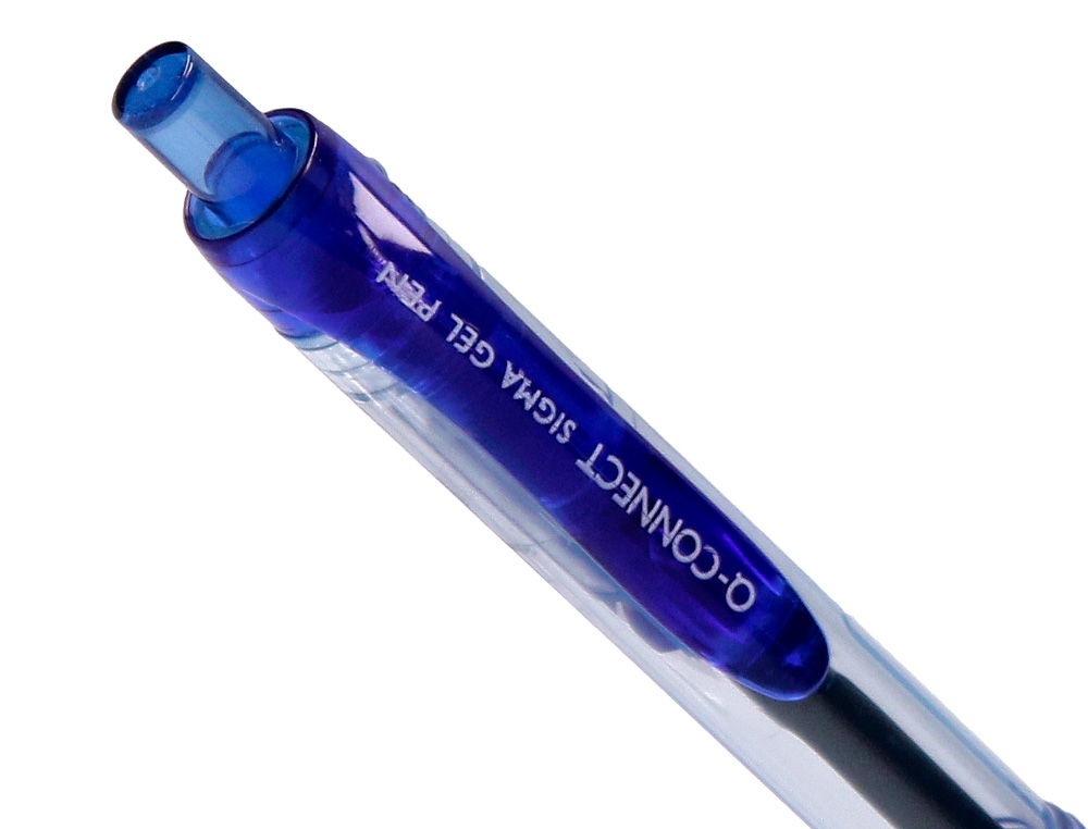 BOLIGRAFO Q-CONNECT SIGMA RETRACTIL CON SUJECION DE CAUCHO TINTA GEL 0,5 MM COLOR AZUL